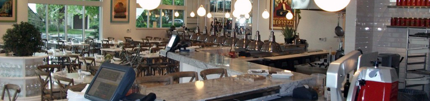Local restaurant countertops remodel installed by InteriorWorx