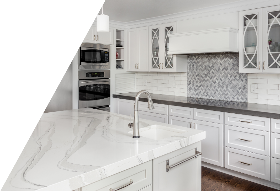 Kitchen remodel with countertops from InteriorWorx Countertops